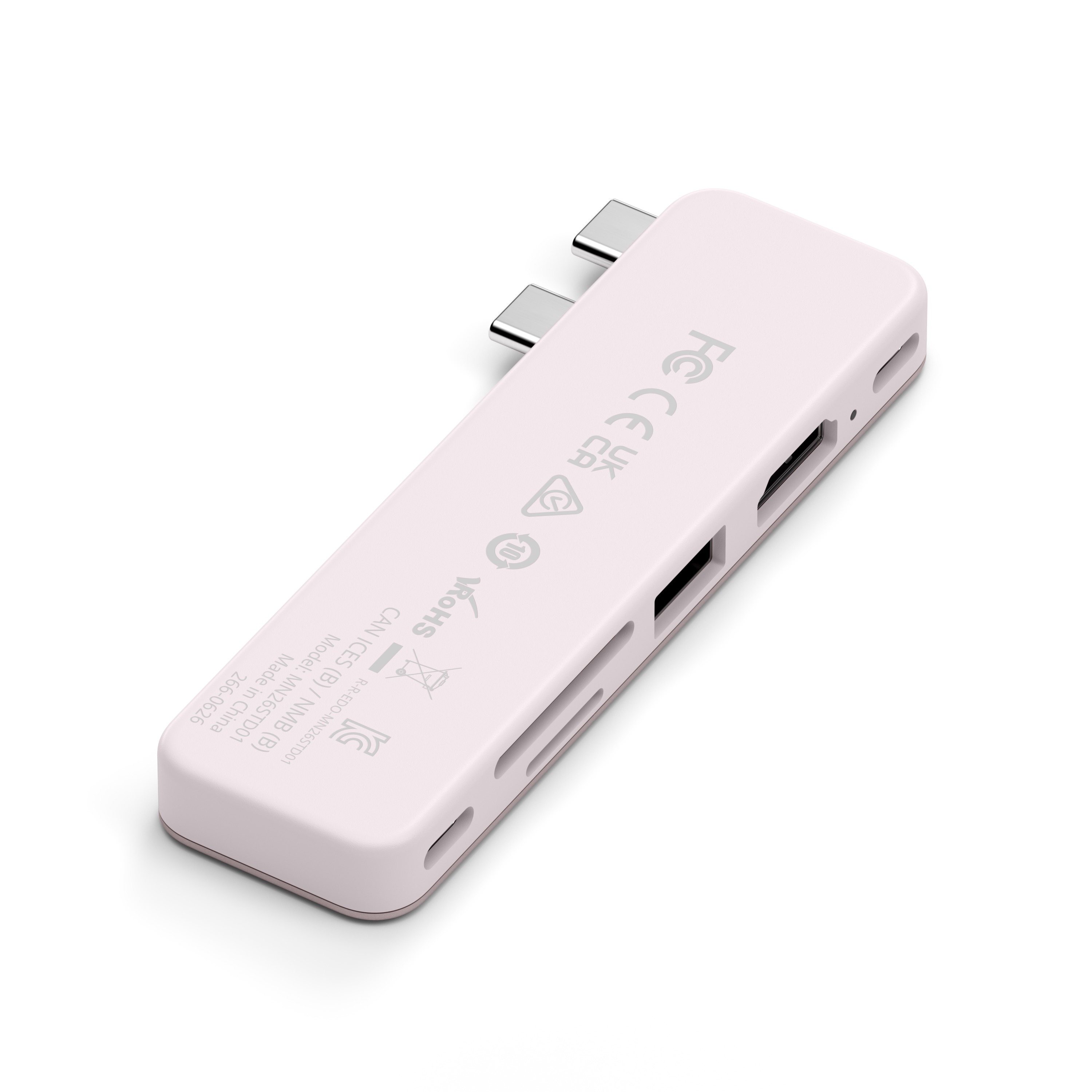 Satechi USB-C Snap Hub (1x HDMI 4K 60Hz, 1x USB-C up to 5 Gbps, 1x USB-A 3.0 up to 5 Gbps, 1xUSB-C PD, 1x microSD/ 1x SD card reader) - Blush-8