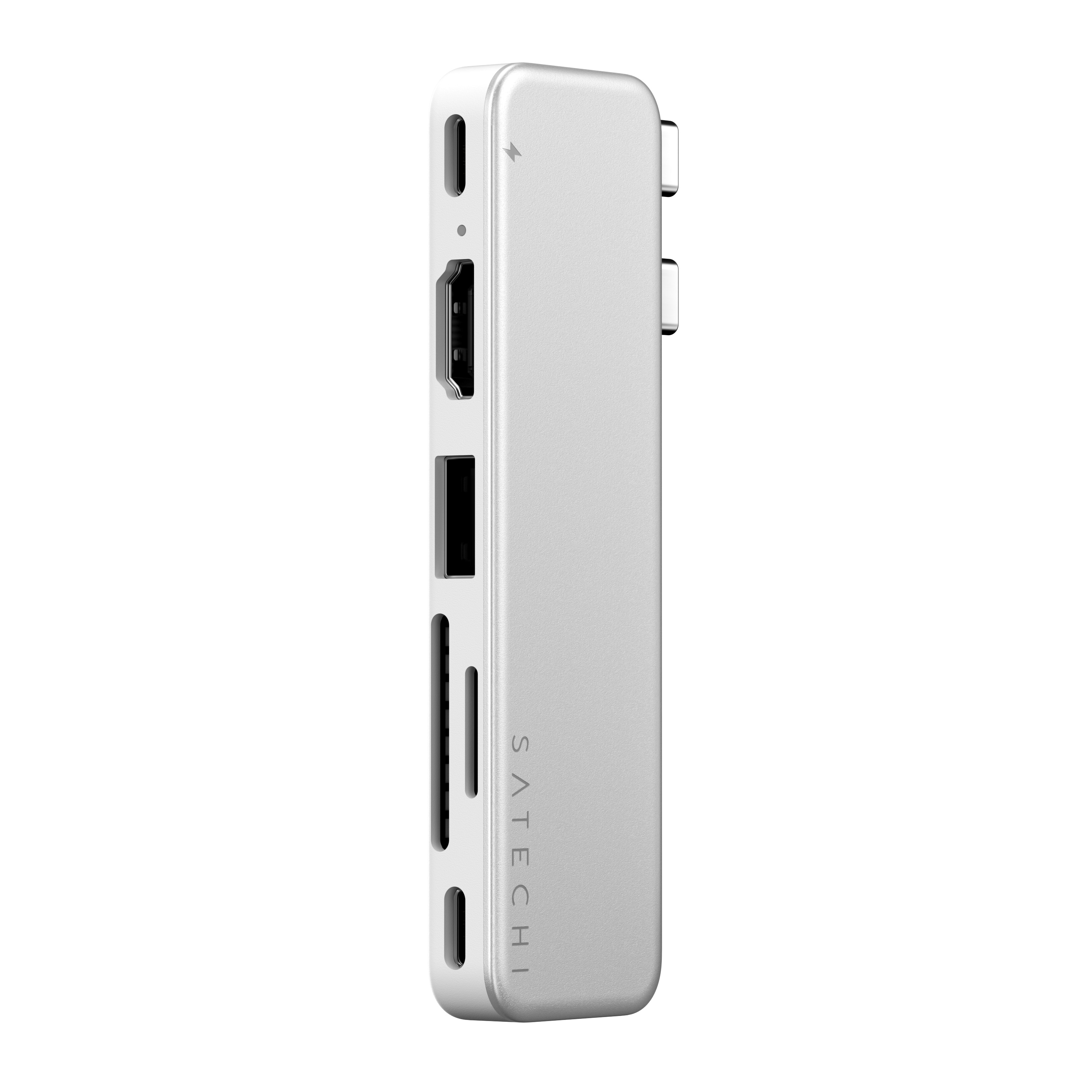 SATECHI USB-C Snap Hub za iPad Pro (HDMI, USB-C, USB-A, PD, SD/microSD), srebrna boja-2