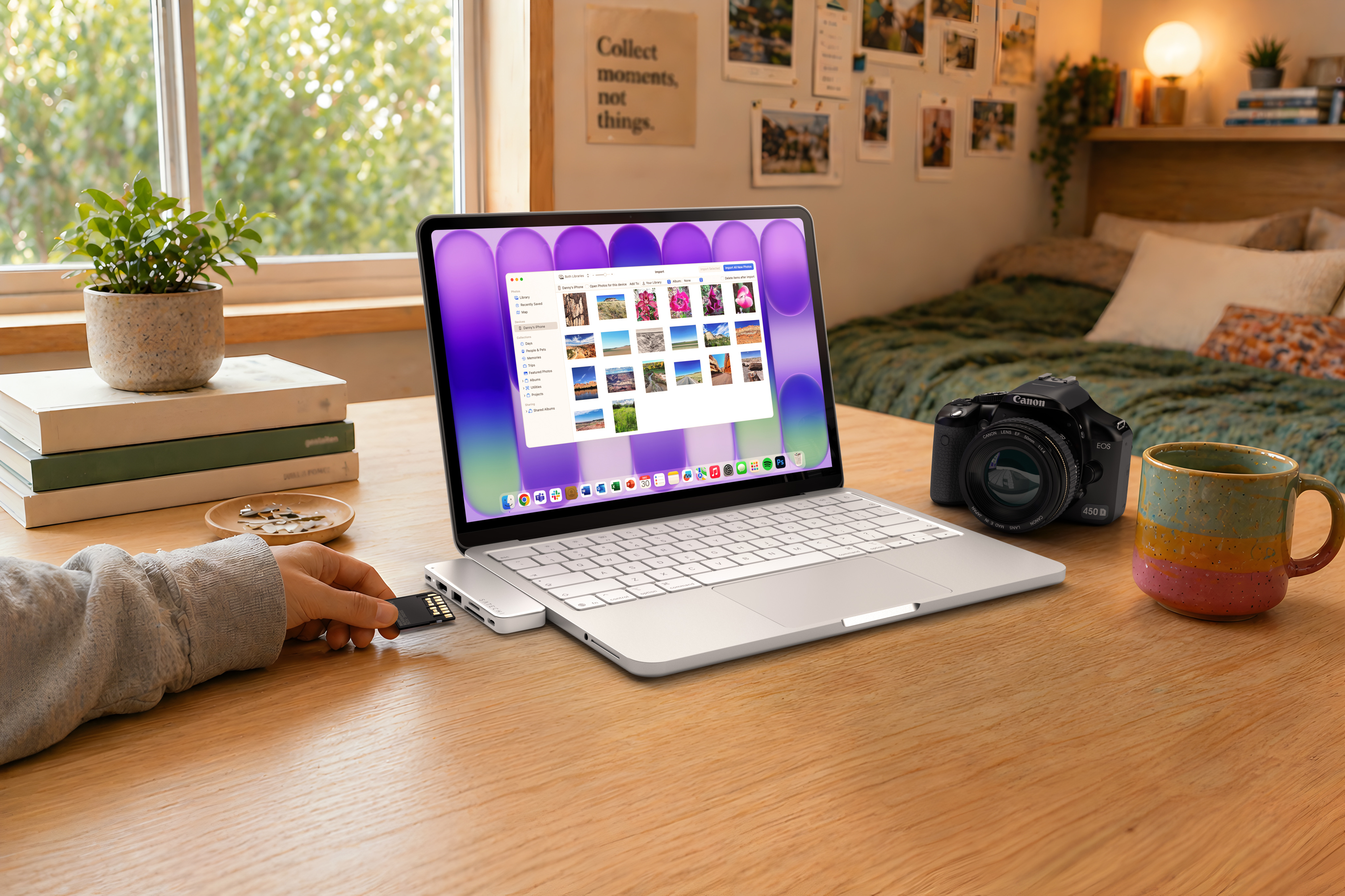 SATECHI USB-C Snap Hub za iPad Pro (HDMI, USB-C, USB-A, PD, SD/microSD), srebrna boja-9