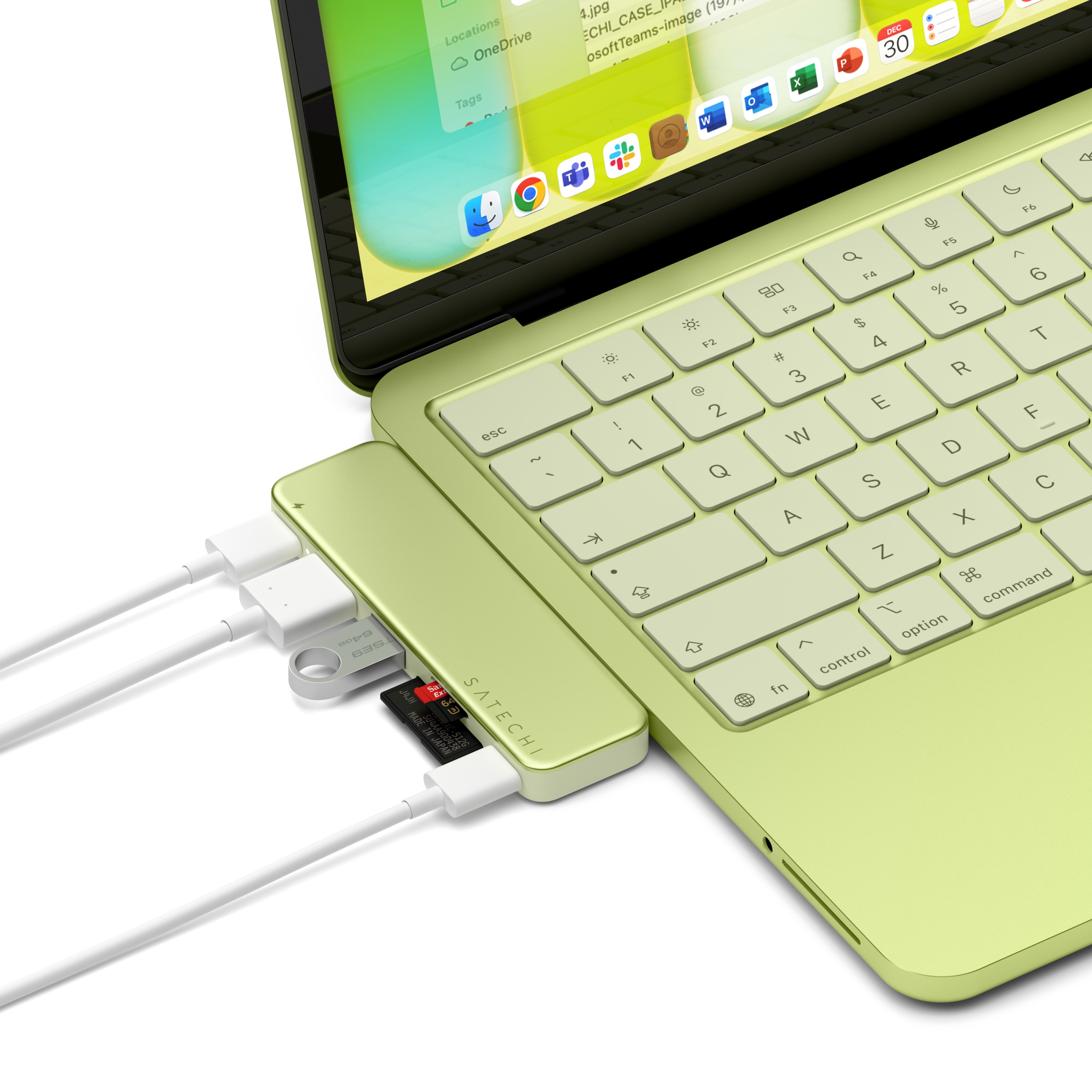 USB-C Hub SATECHI Snap Hub za iPad Pro/Air (Citrus)-6
