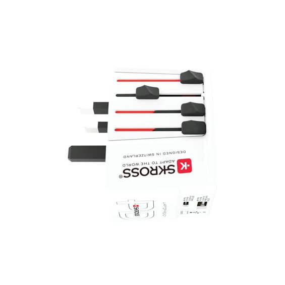 Adapter Putni SKROSS, Muv USB (AC), Euro, Aus/Kina, UK, SAD/Japan, USB-A/USB-C, 1.302974-1