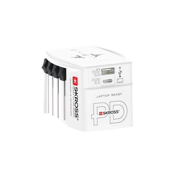 Adapter Putni SKROSS, Muv USB (AC), Euro, Aus/Kina, UK, SAD/Japan, USB-A/USB-C, 1.302974