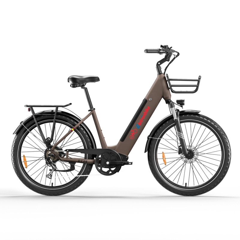 Električni bicikl ELETRONBIKE OC26 smeđa boja