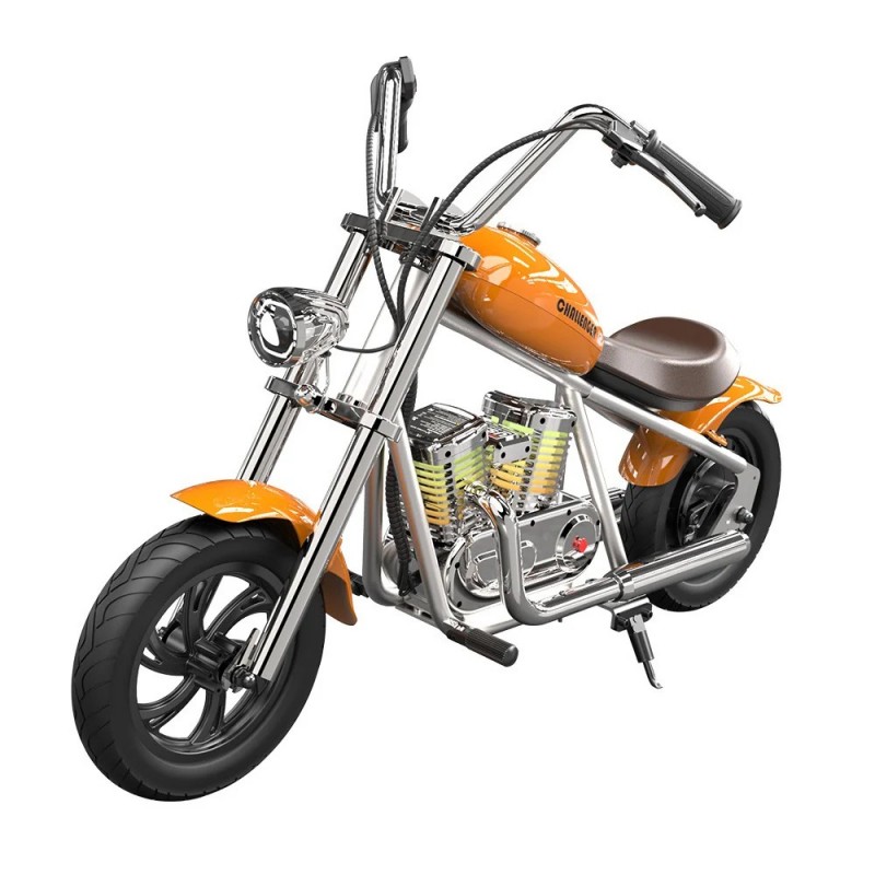 Električni motocikl za djecu HYPER GOGO Challenger 12 Plus (APP), narančasta boja-2