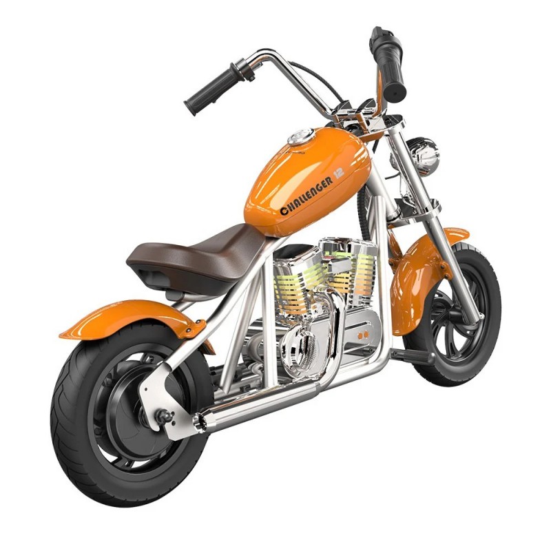 Električni motocikl za djecu HYPER GOGO Challenger 12 Plus (APP), narančasta boja-3