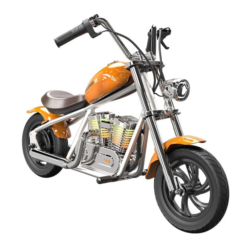 Električni motocikl za djecu HYPER GOGO Challenger 12 Plus (APP), narančasta boja-4
