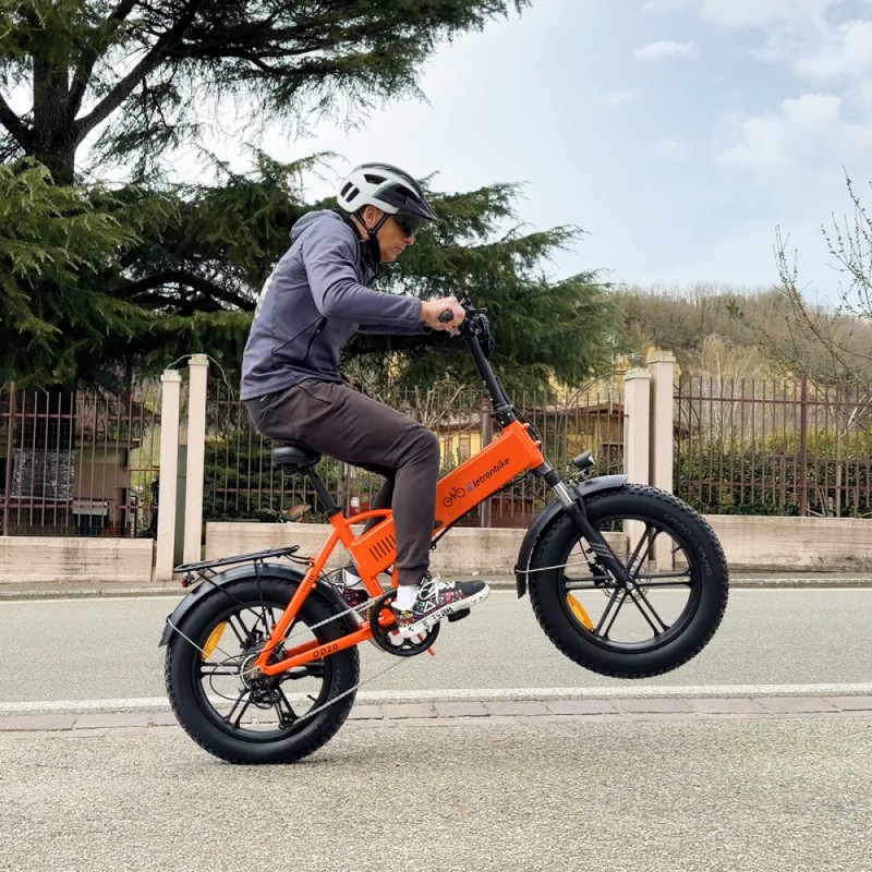 Električni bicikl ELETRONBIKE OD20 sklopivi (20", Fat Bike), narančasta boja-4
