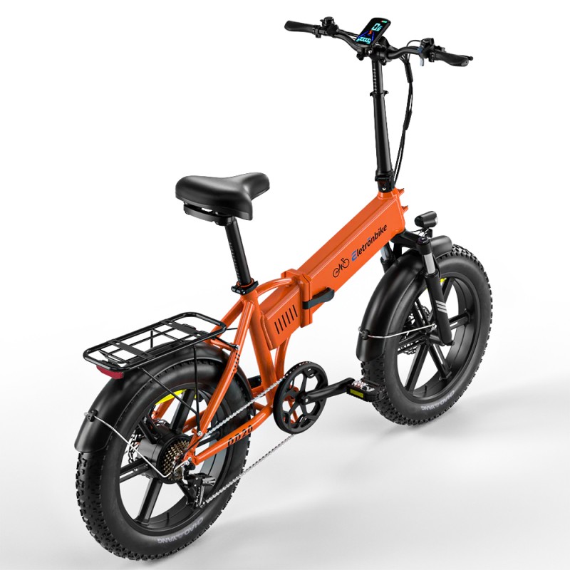 Električni bicikl ELETRONBIKE OD20 sklopivi (20", Fat Bike), narančasta boja-3