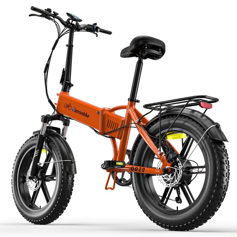 Električni bicikl ELETRONBIKE OD20 sklopivi (20", Fat Bike), narančasta boja-2