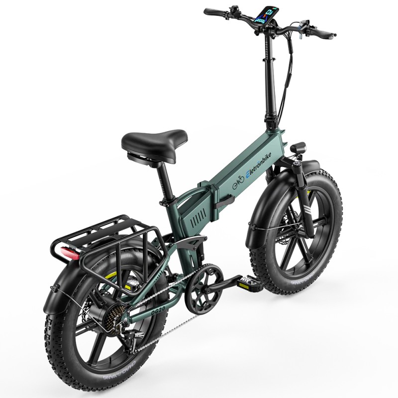 Električni sklopivi bicikl ELETRONBIKE OG20 (20", 250W, 48V 13Ah) zelena boja-2