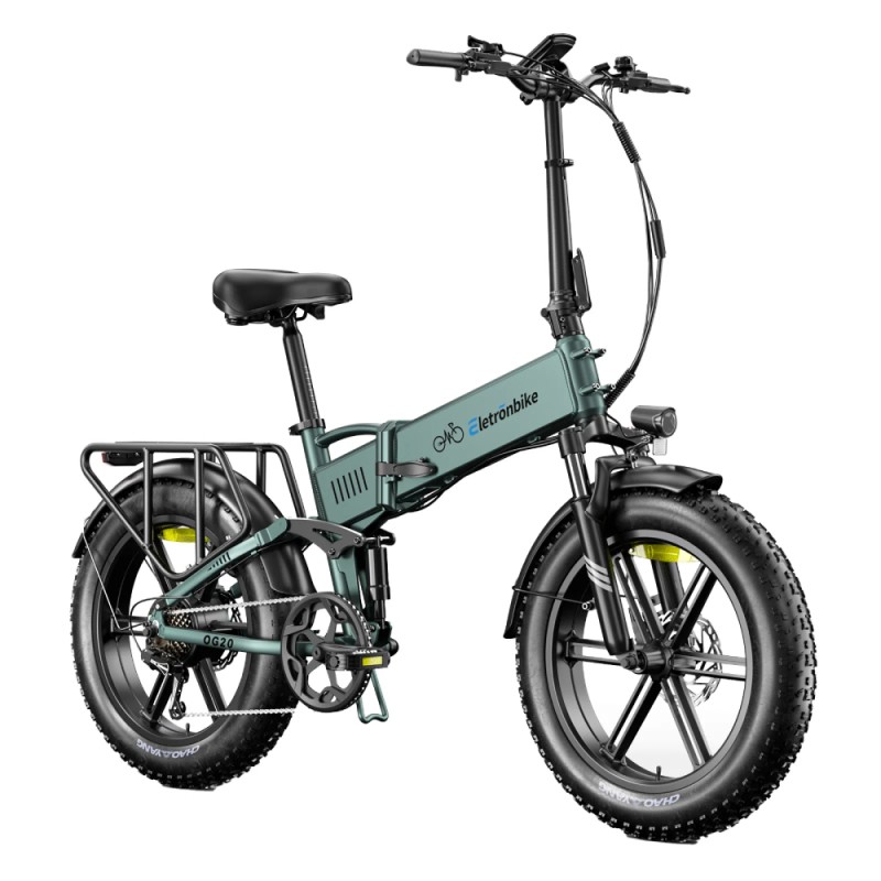 Električni sklopivi bicikl ELETRONBIKE OG20 (20", 250W, 48V 13Ah) zelena boja-1