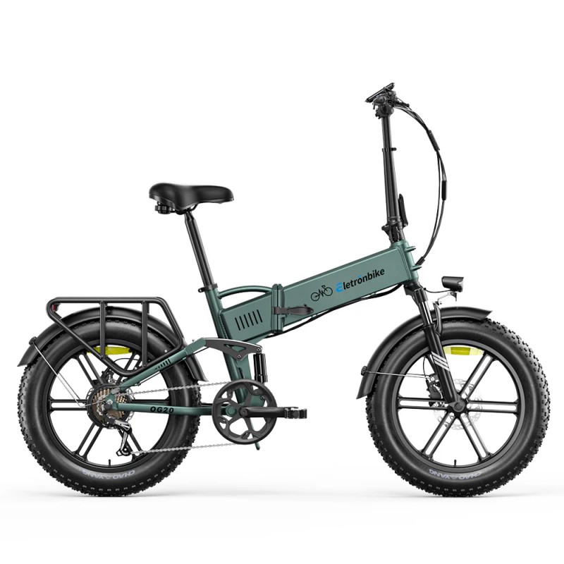 Električni sklopivi bicikl ELETRONBIKE OG20 (20", 250W, 48V 13Ah) zelena boja-0