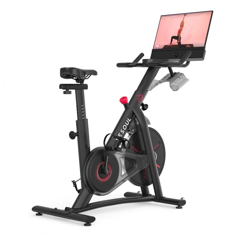 Pametni sobni bicikl YESOUL G1M Plus (21.5" ekran), crna boja