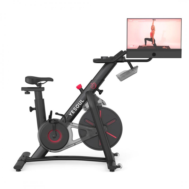 Pametni sobni bicikl YESOUL G1M Plus (21.5" ekran), crna boja-2