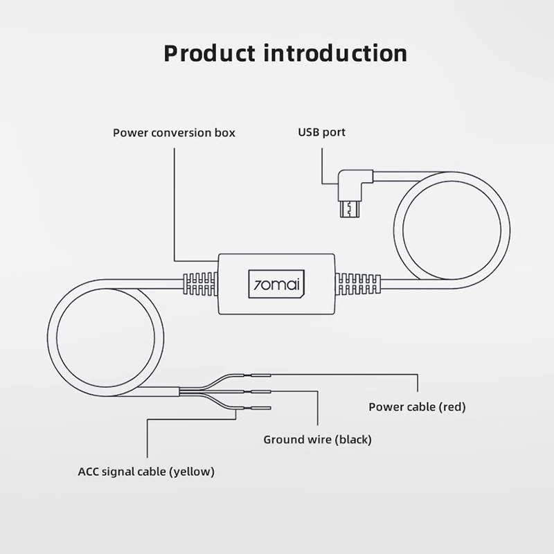 Set za napajanje 70MAI Hardwire Kit UP03 (USB-C)-2