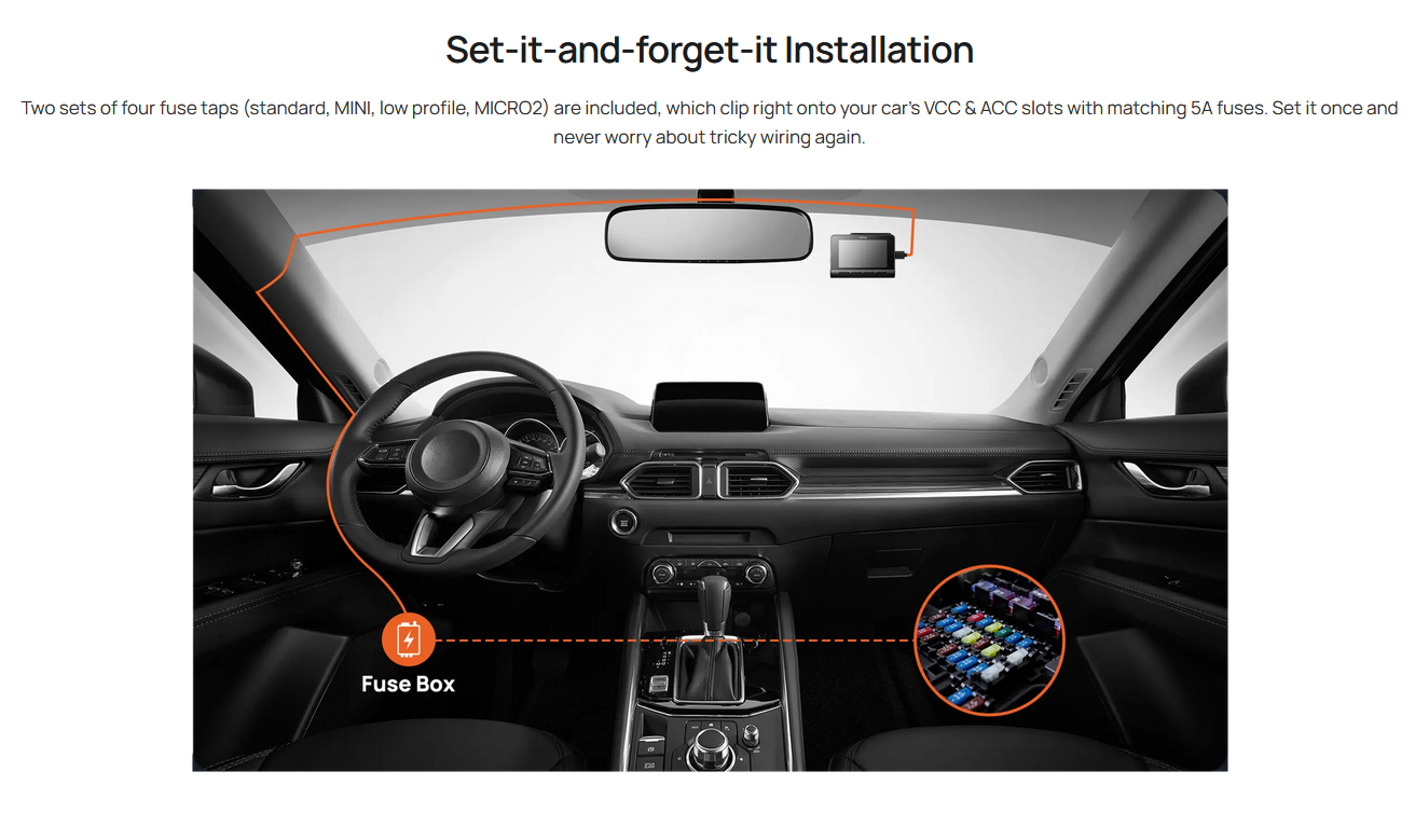 Set za napajanje auto kamere 70MAI Hardwire Kit UP06 (USB-C)-4