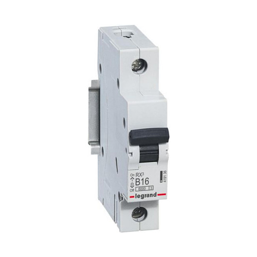 Automatski osigurač LEGRAND RX³ 419136, 1P, 16A, B karakteristika, 6kA-0