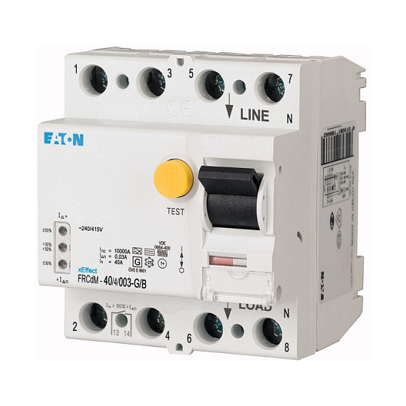 Digitalna FID sklopka EATON FRCDM-40/4/003-G/B, 40A, 4-polna, 30mA, Tip B-0