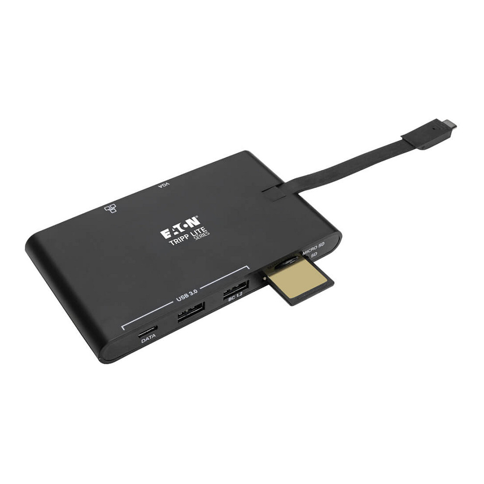 USB-C Docking stanica EATON Tripp Lite U442-DOCK4-S (4K HDMI, VGA, GbE, 100W PD)-1