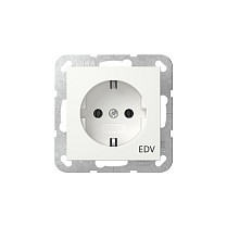 Ugradbena utičnica GIRA Schuko System 55 s EDV oznakom bijela sjajna (445803)