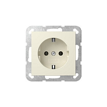 Utičnica GIRA 446601 Schuko podžbukna (System 55, krem bijela sjajna)-0