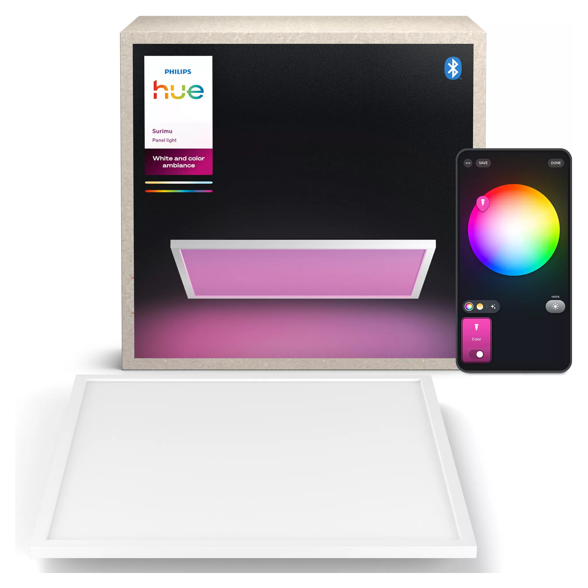 Philips Hue White & Col. Amb. Surimu Panel 60x60cm Wei.-3