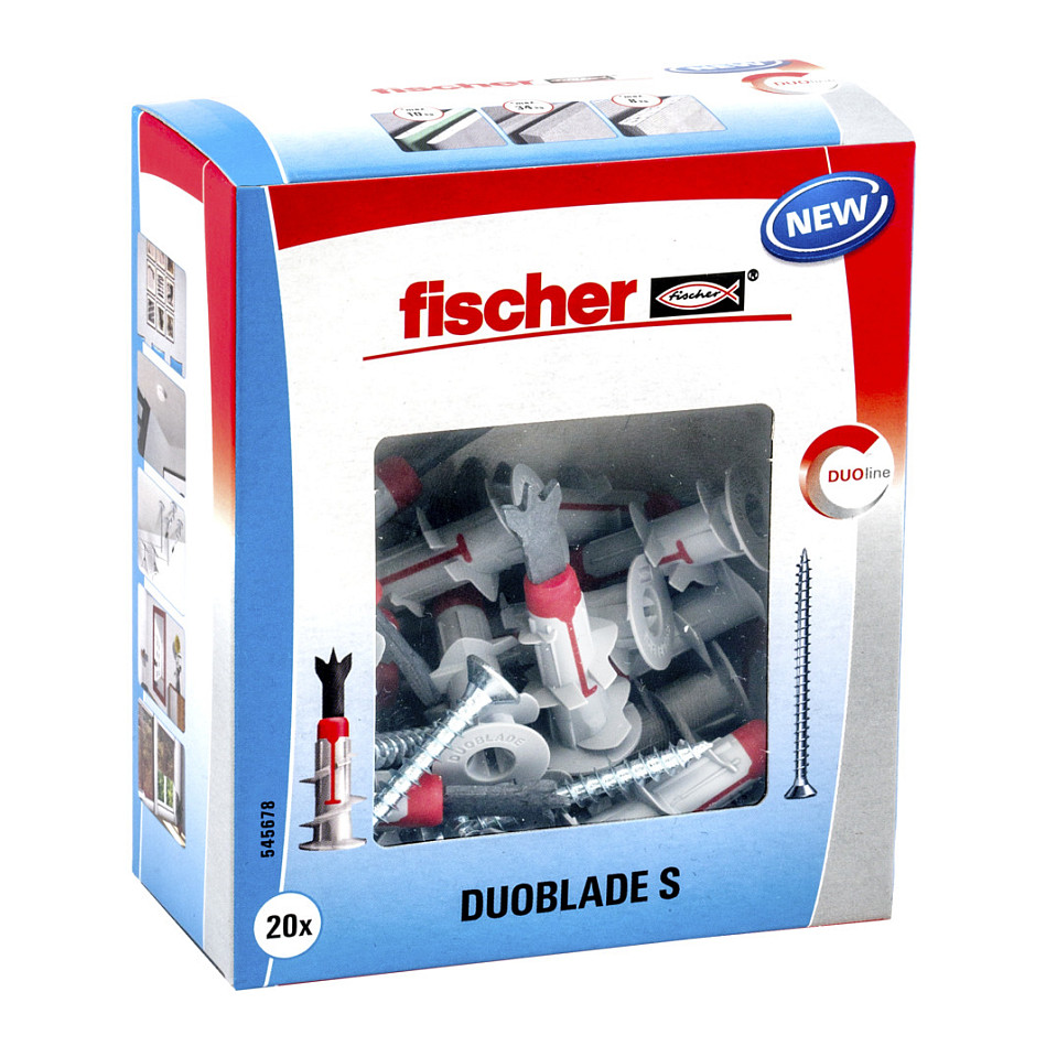 Set tipli za gipsane ploče FISCHER DUOBLADE S s vijcima (20 komada)