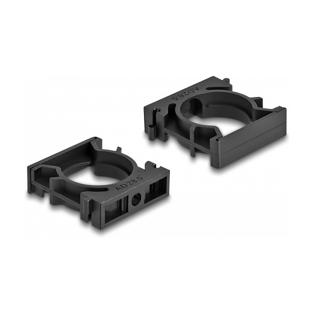 Delock Kabelschlauchhalter mit Verschlussclip 28,5 mm 4 StÃ¼ck schwarz-1