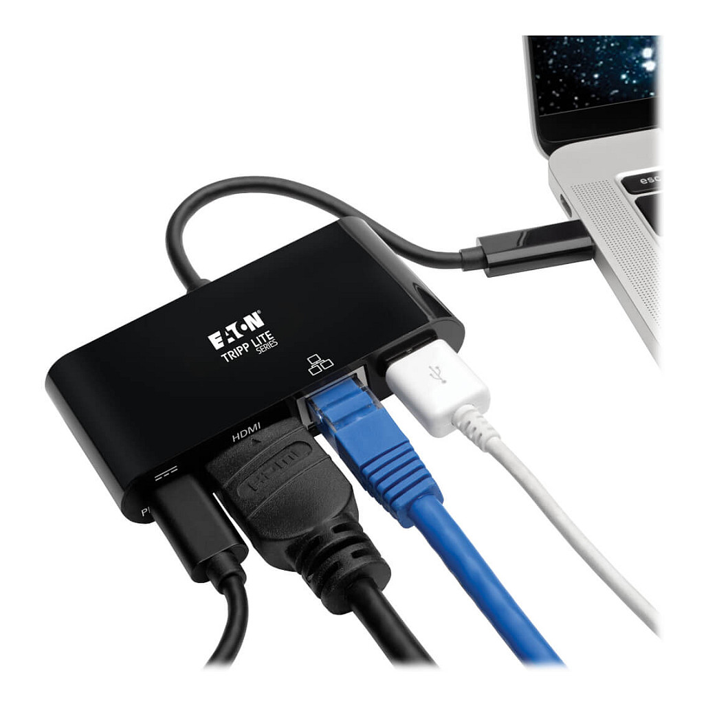 Adapter EATON Tripp Lite U444-06N-H4GUC2 USB-C na 4K HDMI/USB-A/GbE (60W PD)-1