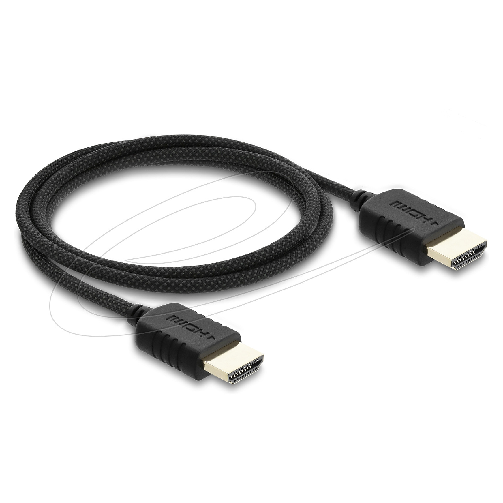 Delock Koaxiales High Speed HDMI Kabel 8K 60 Hz 48 Gbps mit Geflechtmantel 1 m