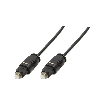 Logilink Audiokabel 1x Toslink -> 1x Toslink St/St 0.50m bk