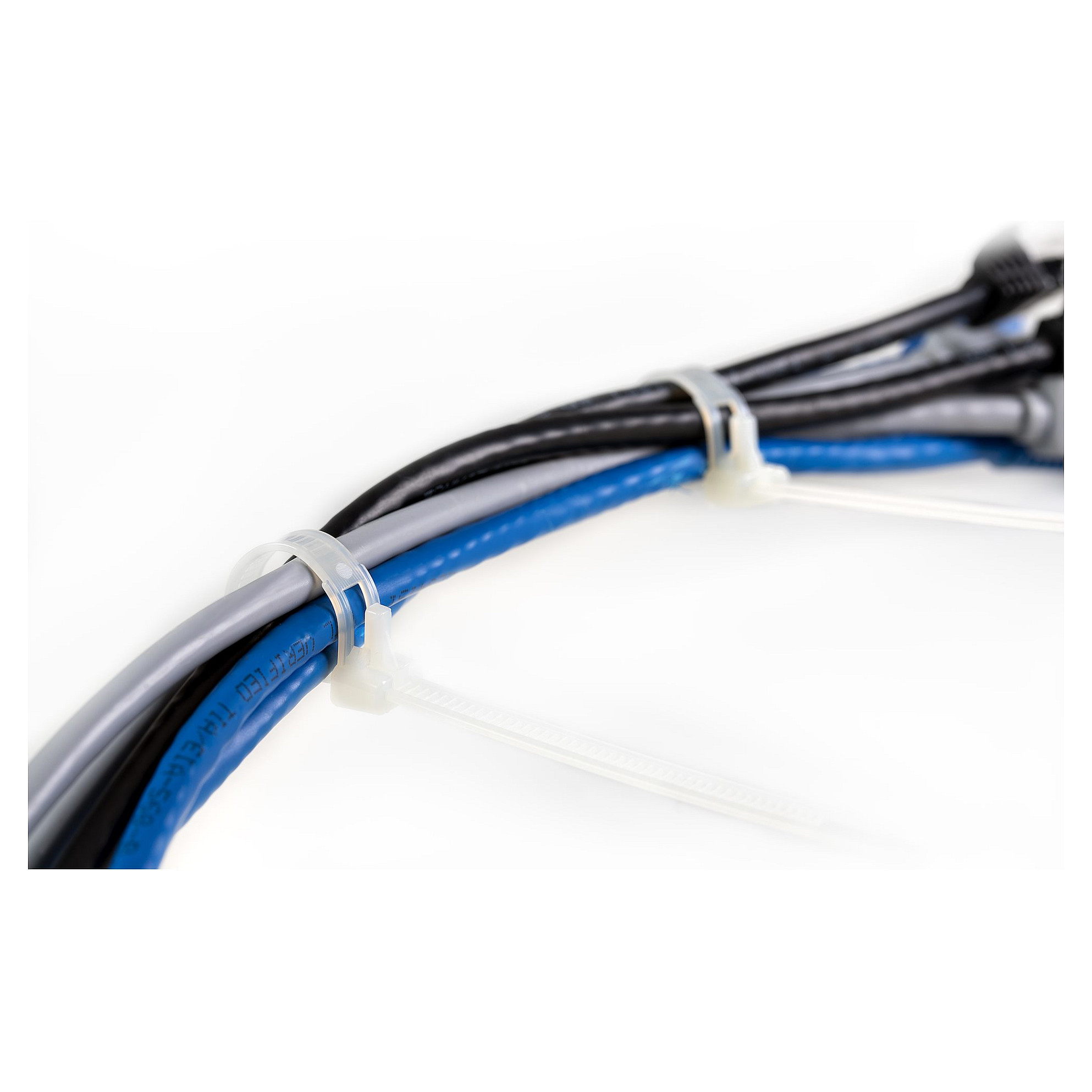 STARTECH.COM Kabelbinder - 254x7mm wiederverwendbar lsbare Nylonbinder Innen- und Aussenbereich 94V-2/UL weiss 100 Stck-3