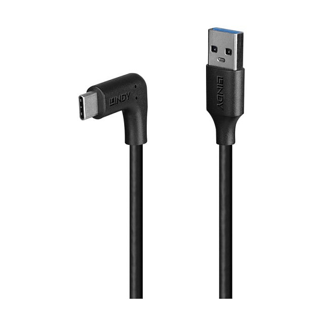 LINDY 1.5m USB 3.2 Typ A an C Kabel 90 Grad gewinkelt-0