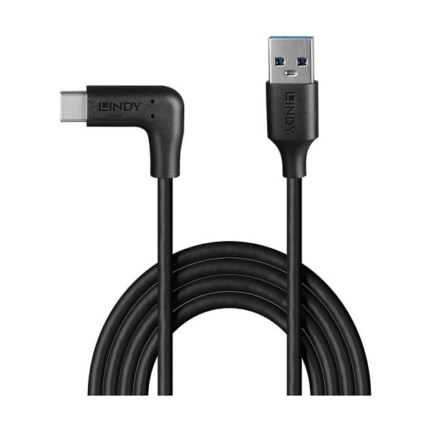 LINDY 1.5m USB 3.2 Typ A an C Kabel 90 Grad gewinkelt-1
