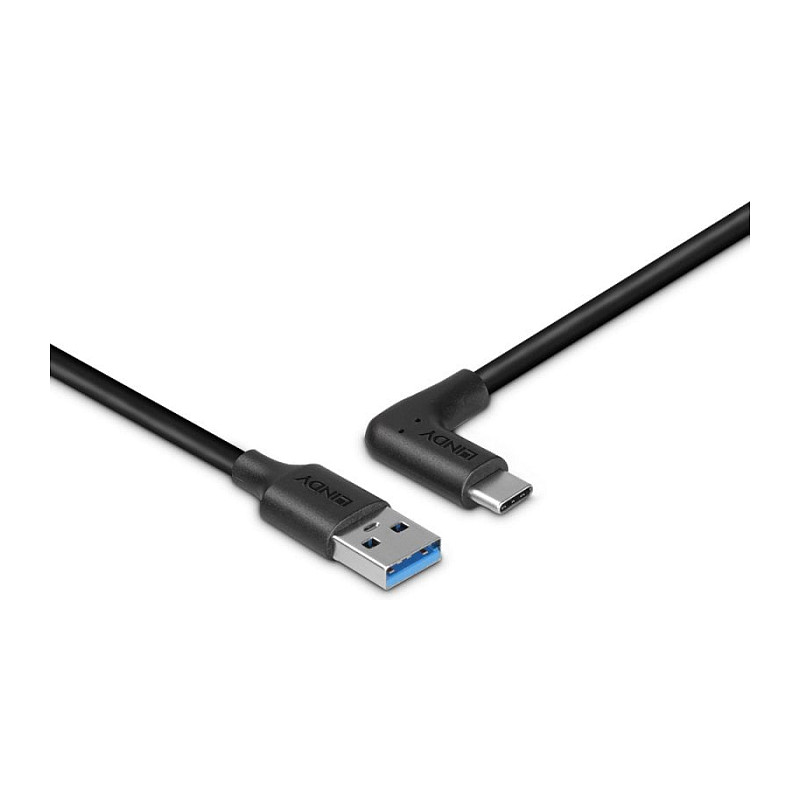 LINDY 1.5m USB 3.2 Typ A an C Kabel 90 Grad gewinkelt-2