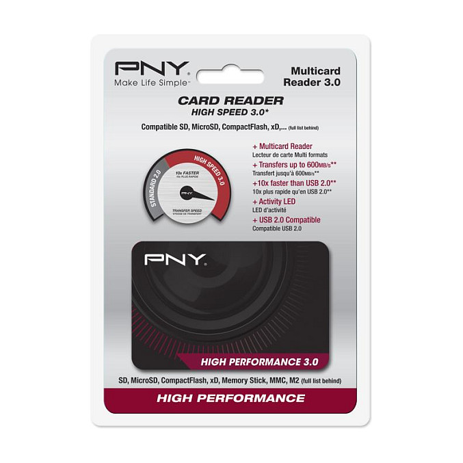 PNY High Performance Reader 3.0 - Kartenleser (Multi-Format)