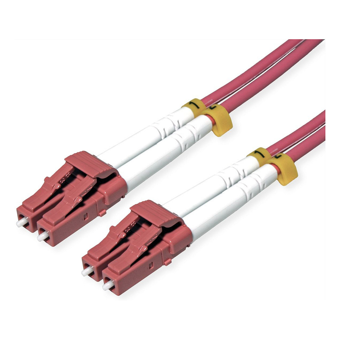 ROLINE LWL-Kabel 50/125m OM4, LC/LC, stahlarmiert, LSOH, violett, 3 m-0