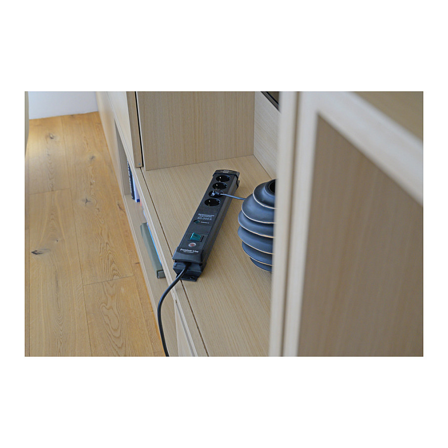 Produžni kabel s prenaponskom zaštitom BRENNENSTUHL Premium-Line (4 utičnice, 1.8m), crna boja-4