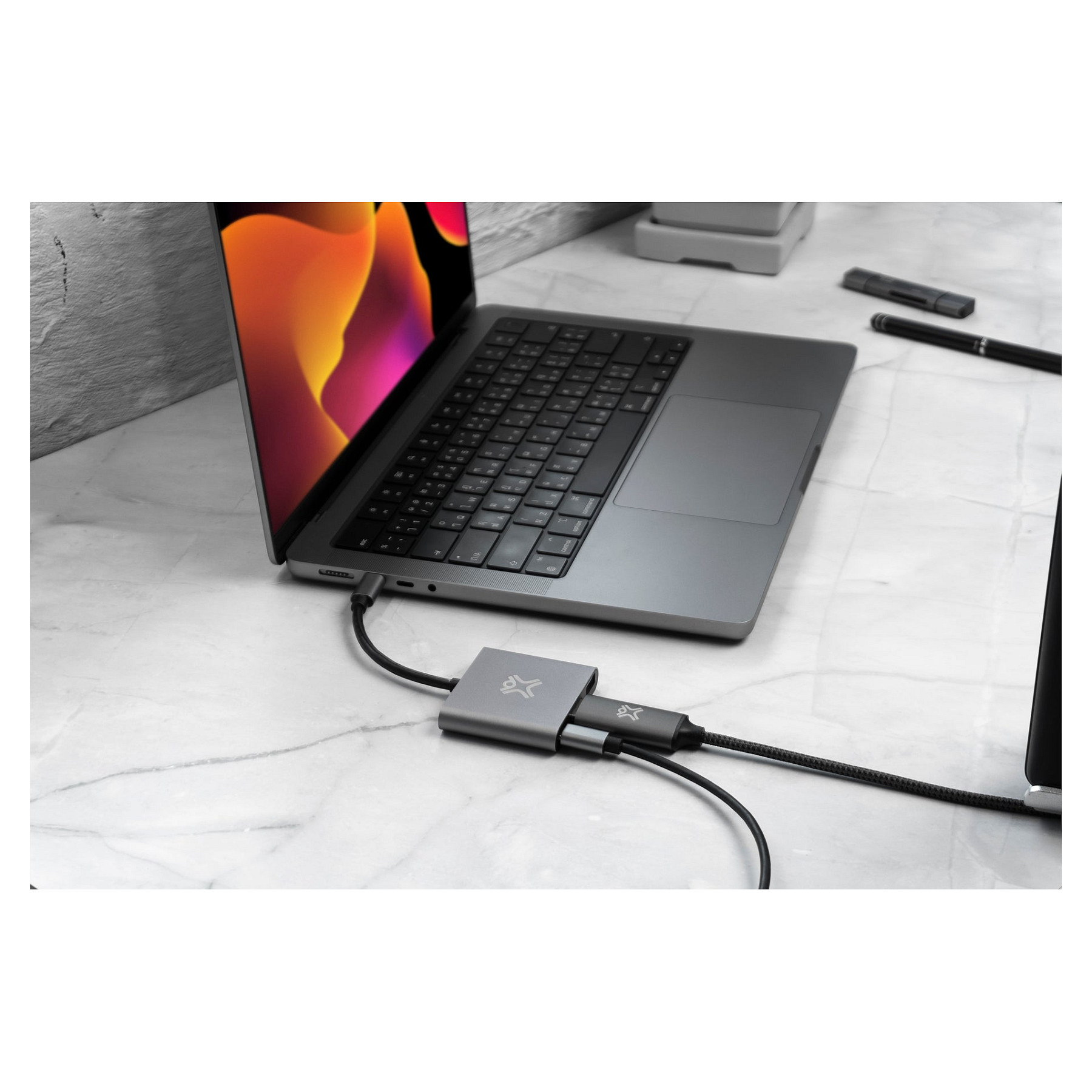 USB-C Hub XTREMEMAC Type-C 3-u-1 (HDMI, USB-A, USB-C PD)-2