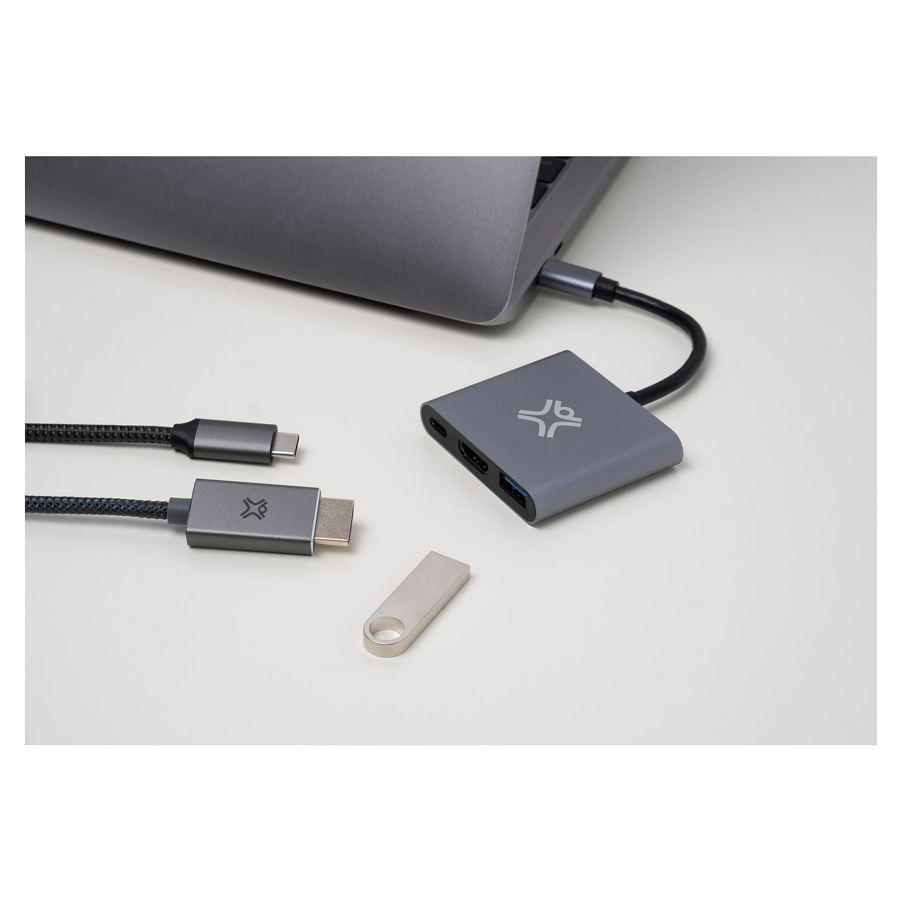 USB-C Hub XTREMEMAC Type-C 3-u-1 (HDMI, USB-A, USB-C PD)-3
