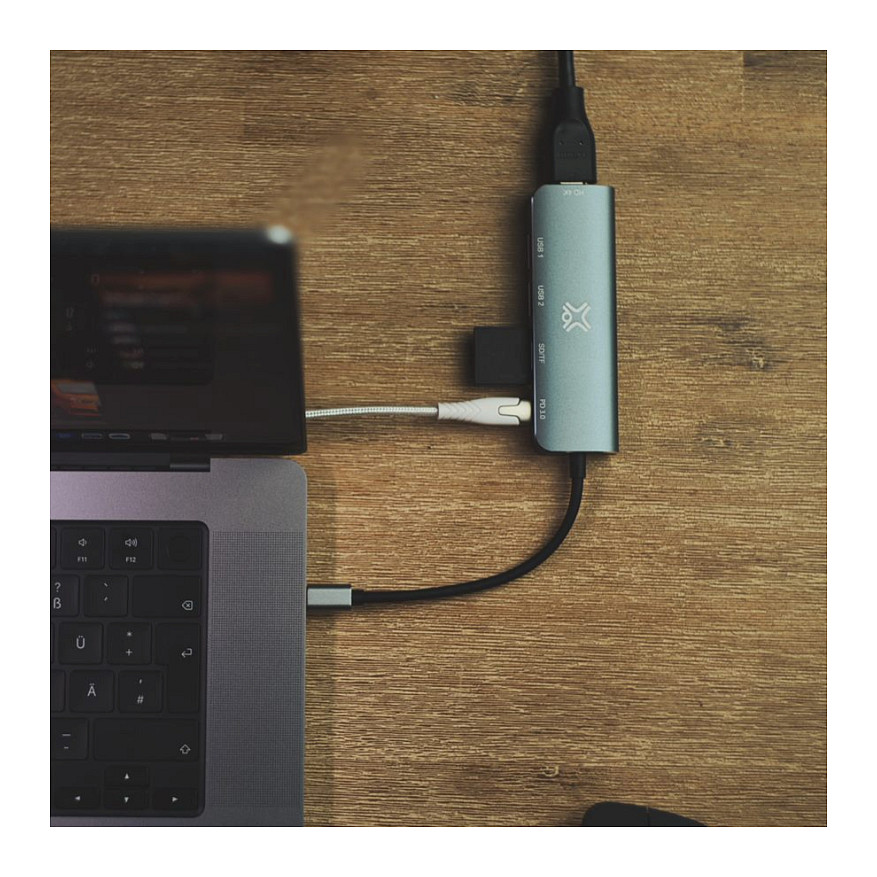 USB-C Hub XTREMEMAC Type-C Multiport 6-u-1 (HDMI 4K, PD 100W)-2