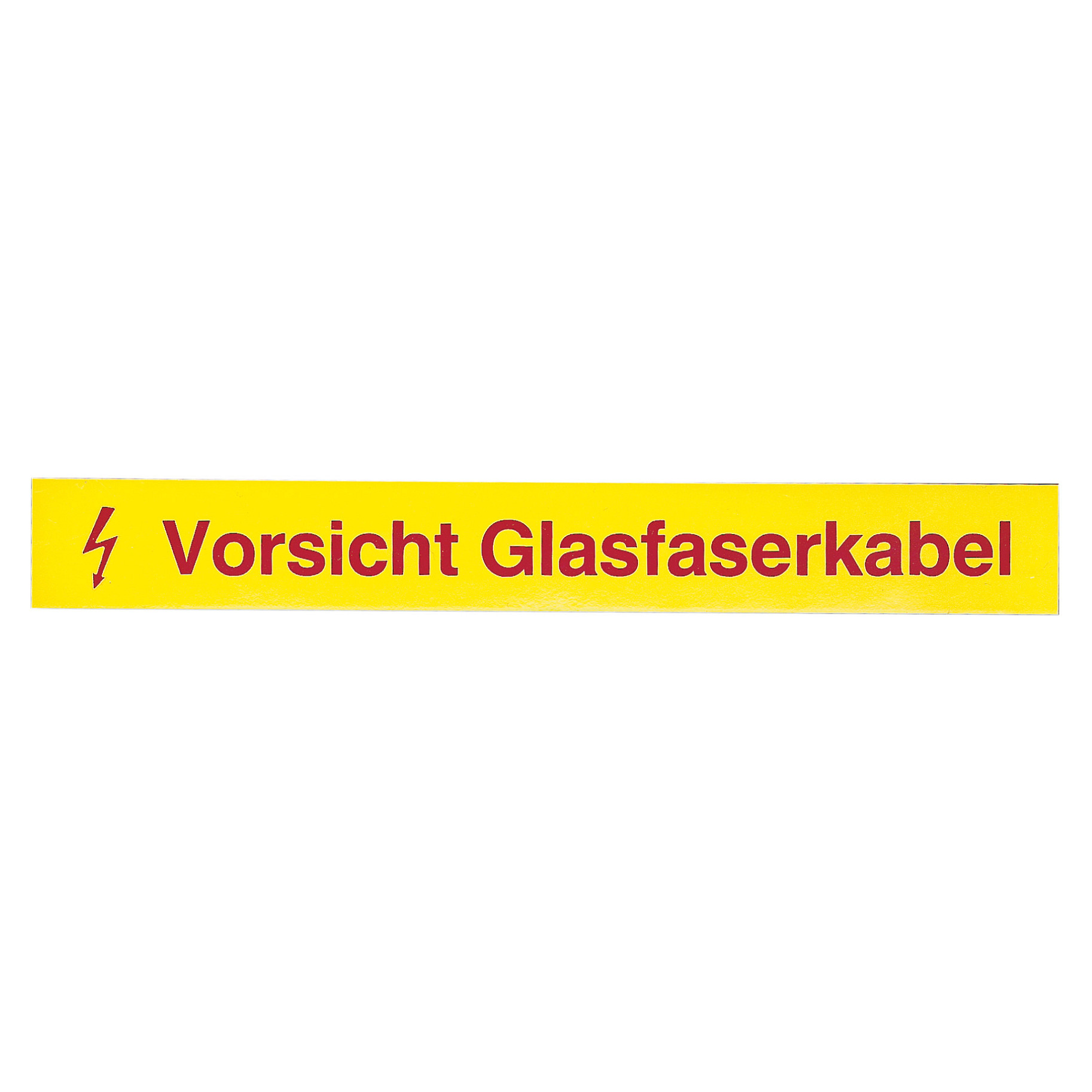 EFB 80361.1-50 LWL Kennzeichnungs- streifen Vorsicht Glasfaserkabel VPE50-0