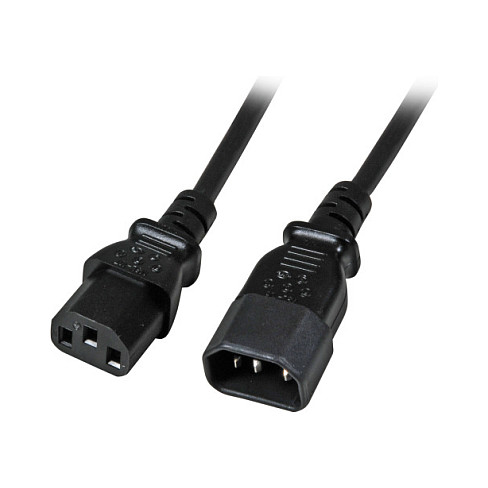 Produžni kabel za napajanje EFB C14 na C13 (5m) crna boja-0
