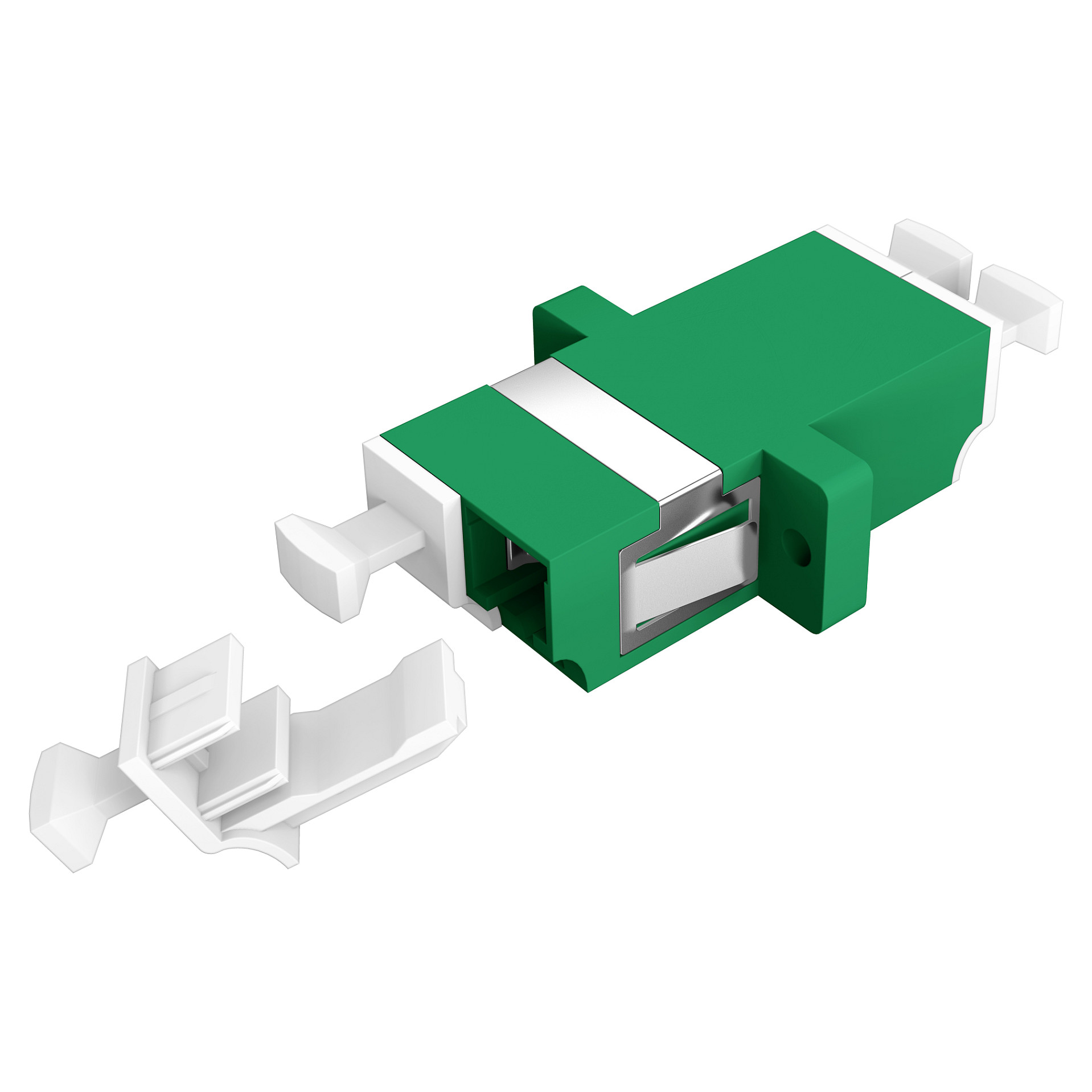Optička spojnica EFB ELEKTRONIK LC/APC Duplex OS2 sa zatvaračem, zelena boja-2