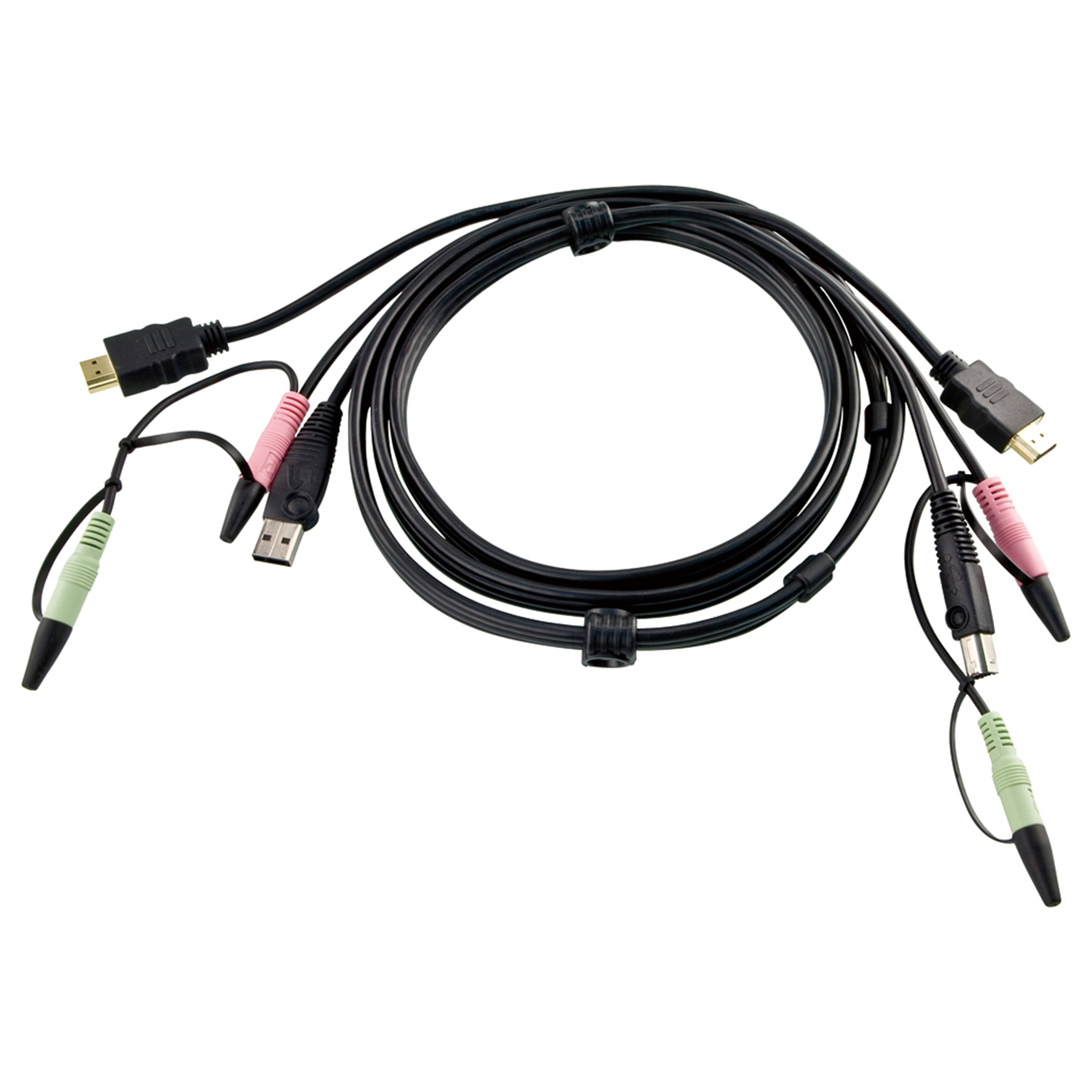 ATEN 2L-7D02UH HDMI KVM Anschlusskabel schwarz 1.8m USB 2.0-0