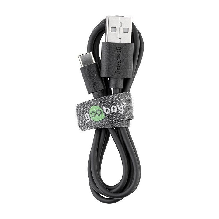 USB-C Lade- und Synchronisationskabel, 2 m, Schwarz - fÃ¼r GerÃ¤te mit USB-C Anschluss, Schwarz-3