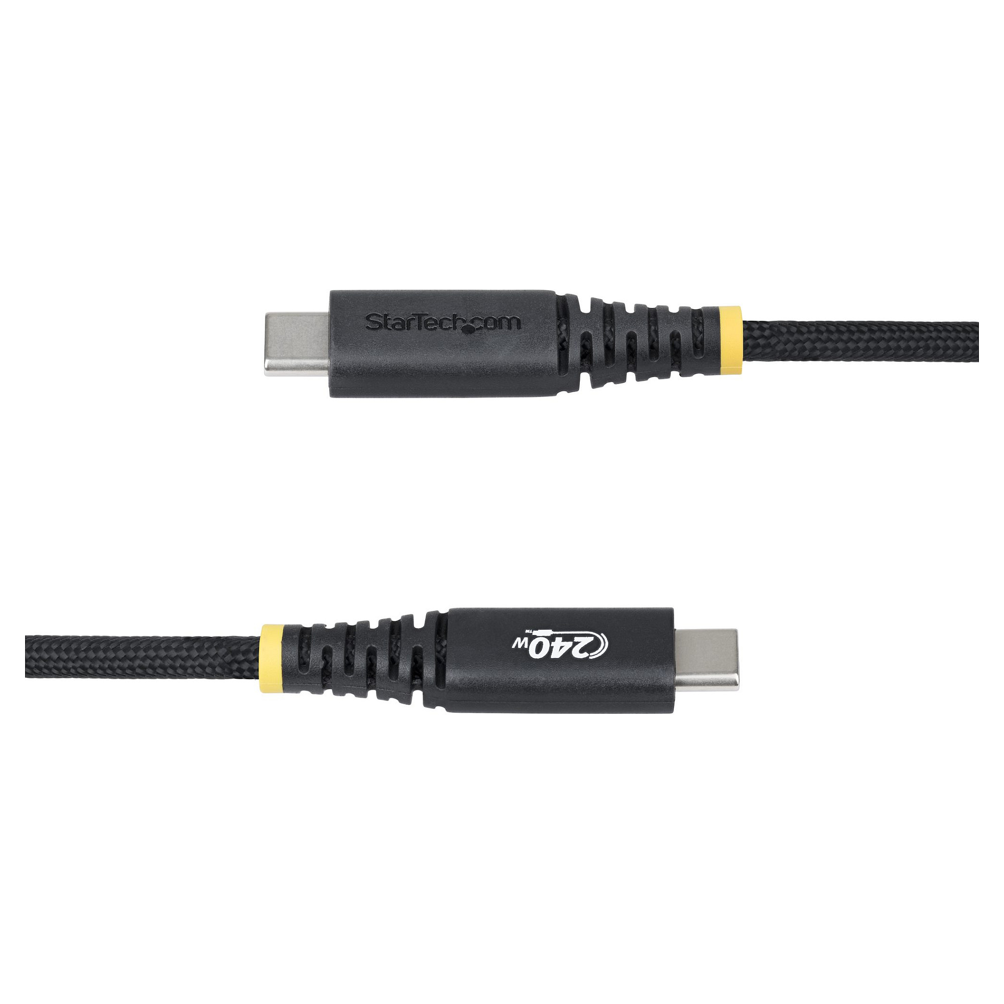 STARTECH.COM 2m USB-C-Ladekabel 240W 5A PD EPR Schnellladekabel Laptop-Ladekabel Nylon Geflochten USB-IF zertifiziert-2