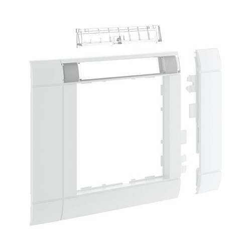 HAGER pokrovni okvir GR0802A9016 za modularne uređaje 55x55 mm, bijela boja