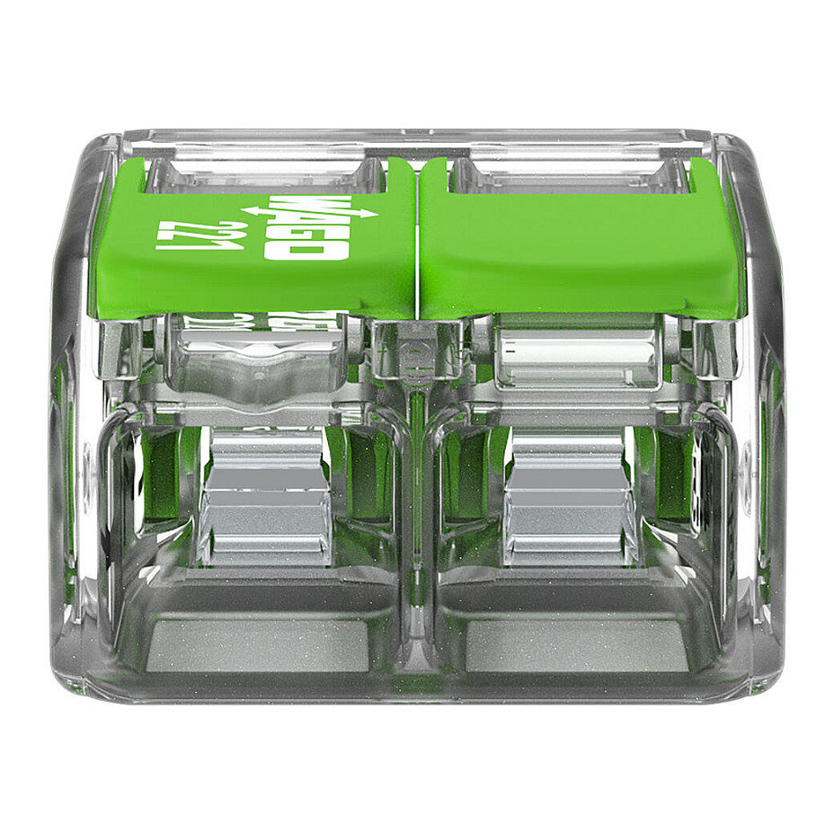 Wago Serie 221 - 2*4mm (100 StÃ¼ck) Green Range-2