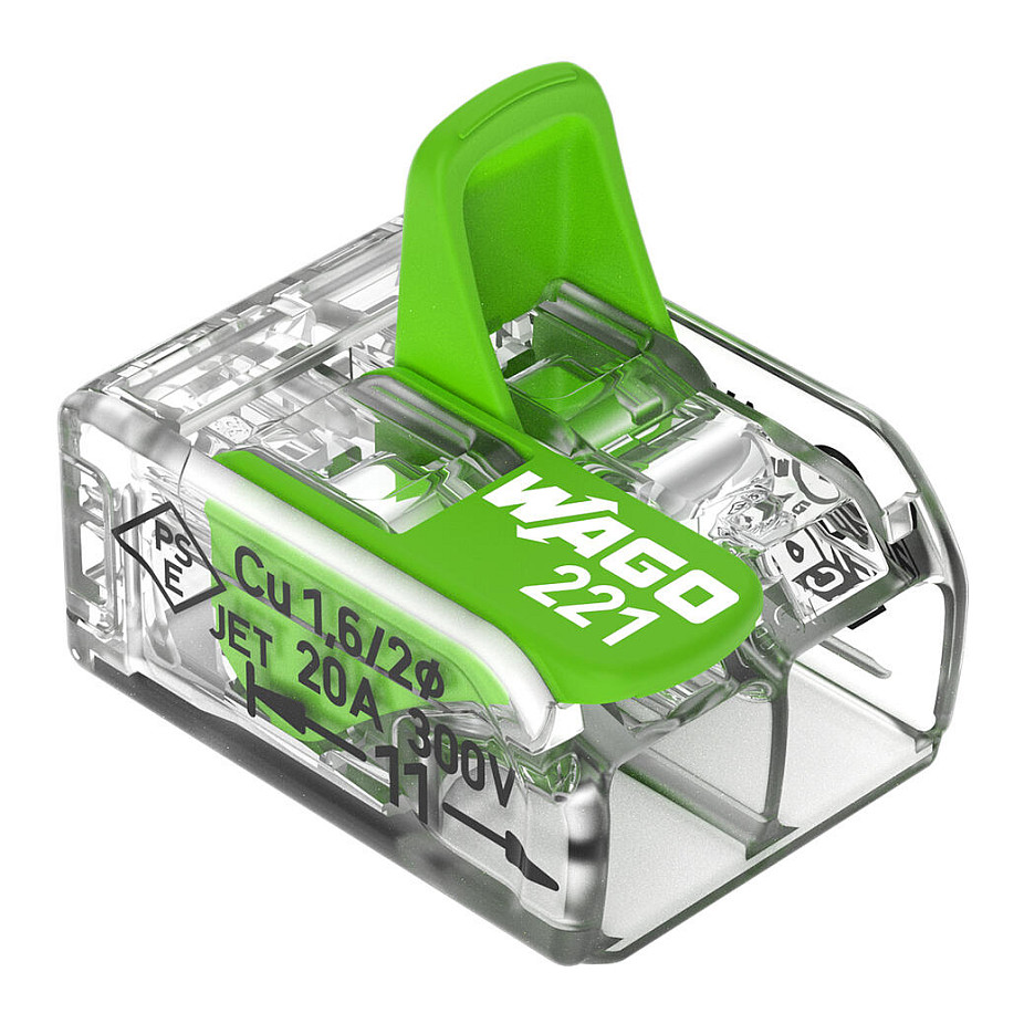 Wago Serie 221 - 2*4mm (100 StÃ¼ck) Green Range-3
